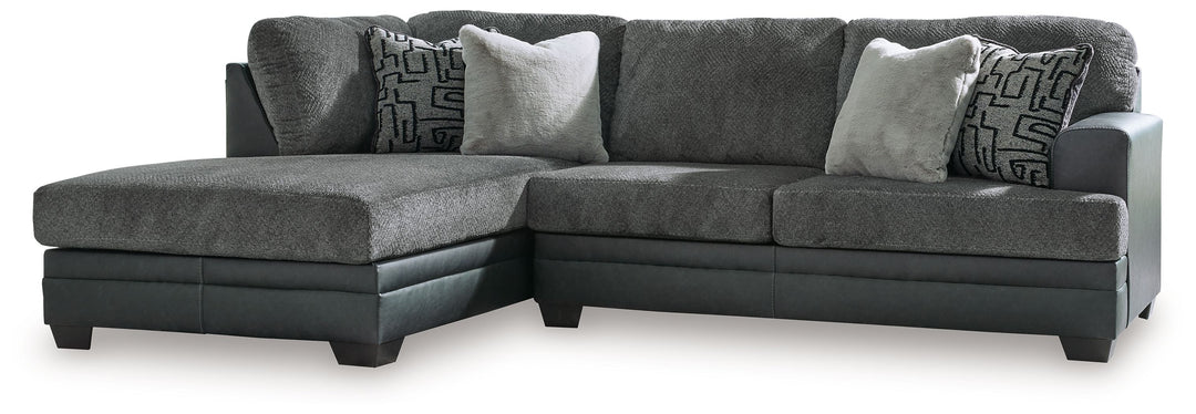 Brixley Pier - 2-Piece Sectional With Laf Corner Chaise - Graphite by Ashley Furniture product image
