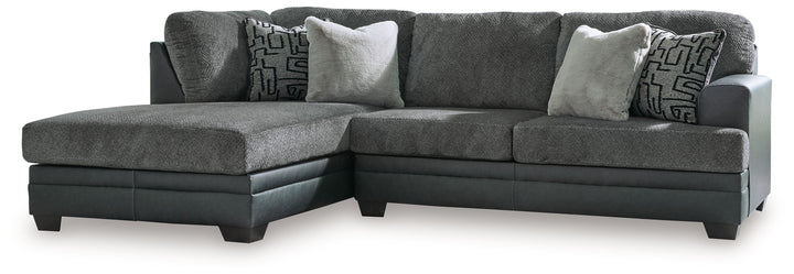 Brixley Pier - 2-Piece Sectional With Laf Corner Chaise - Graphite by Ashley Furniture product image