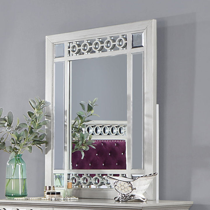 ACME Furniture Varian Mirror Silver & Mirrored