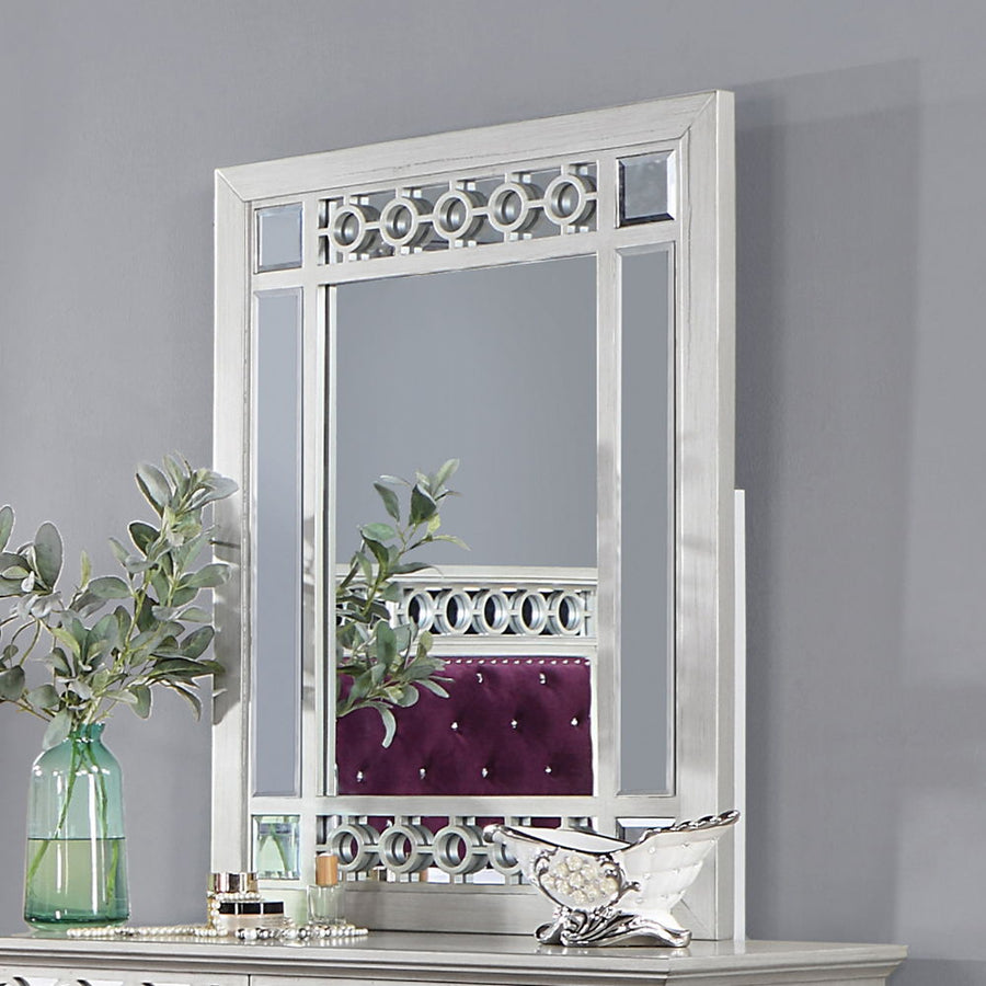 ACME Furniture Varian Mirror Silver & Mirrored