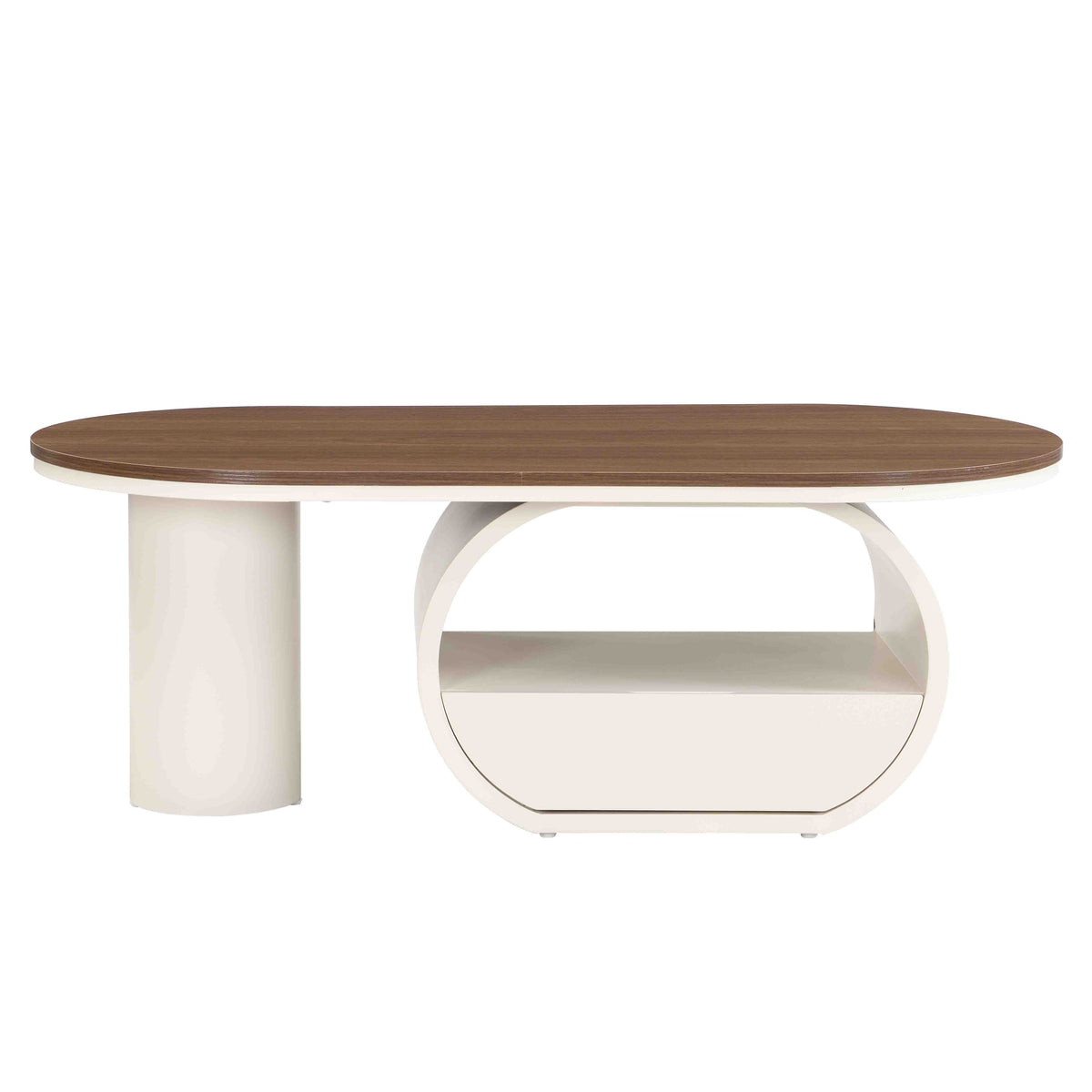 luxury-oval-coffee-table-with-storage-drawer-white-metal-center-table