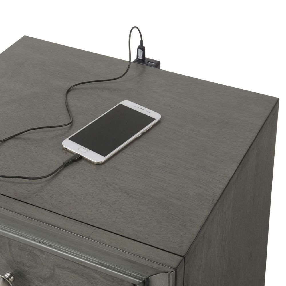 Blaise - Accent Table - Gray Oak