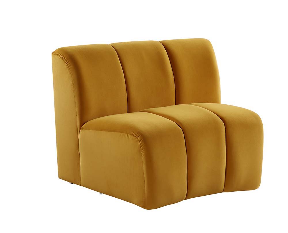 Felicia - Modular Chair - Yellow Velvet