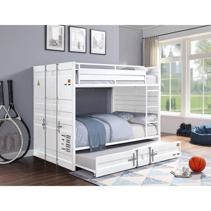 Cargo - Full Over Full Bunk Bed - White
