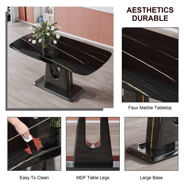modern-dining-table-with-imitation-marble-craft-glass-top