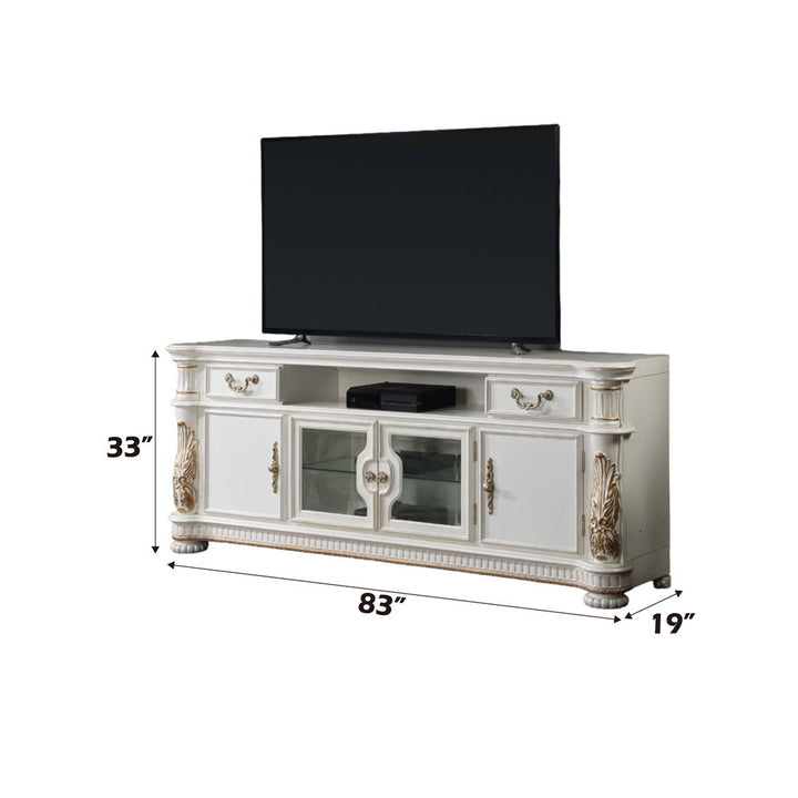 Vendome II - TV Stand - Antique Pearl