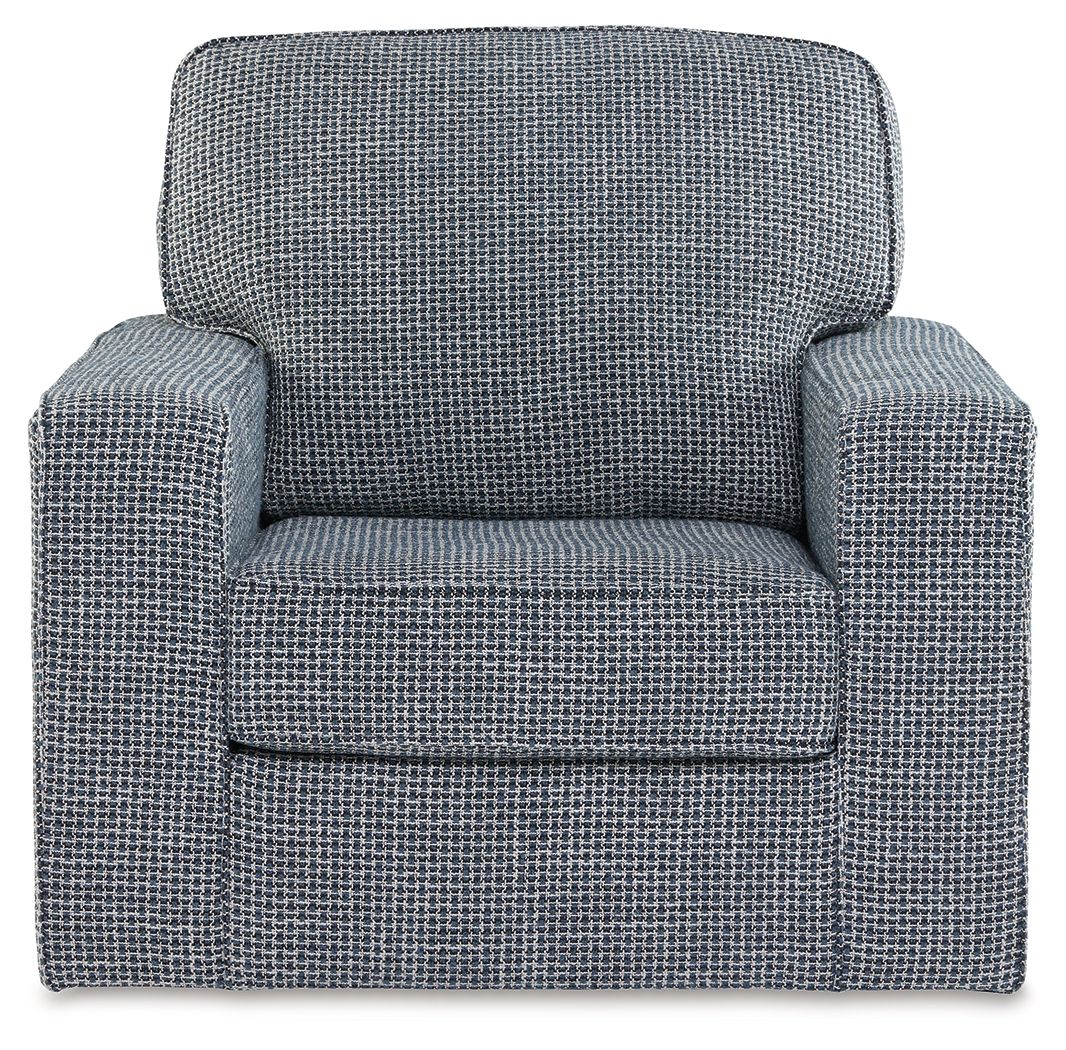 Olwenburg - Swivel Accent Chair - Denim