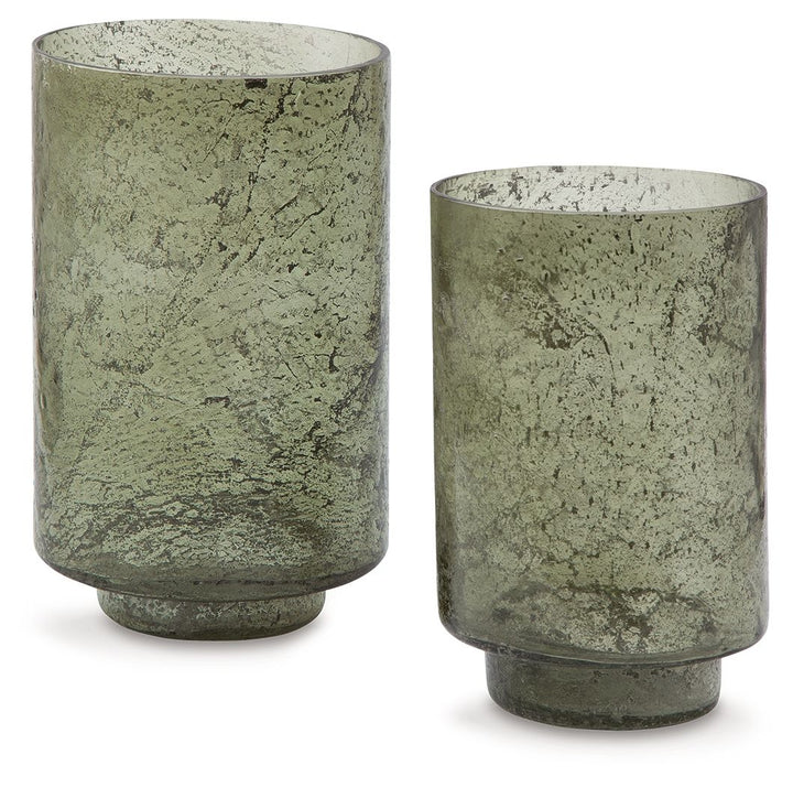 Clarkton - Candle Holder Set (Set of 2) - Green
