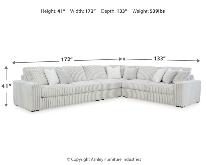Stupendous - 4-Piece Sectional - Alloy by Ashley Furniture product image