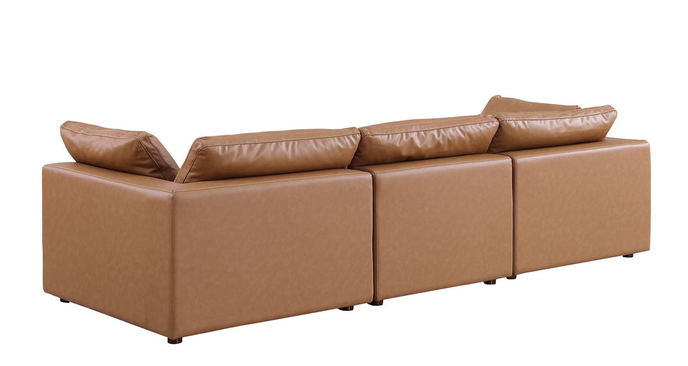 DivanItalia 1100 Modular Sofa – Top-Grain Italian Leather - Cognac