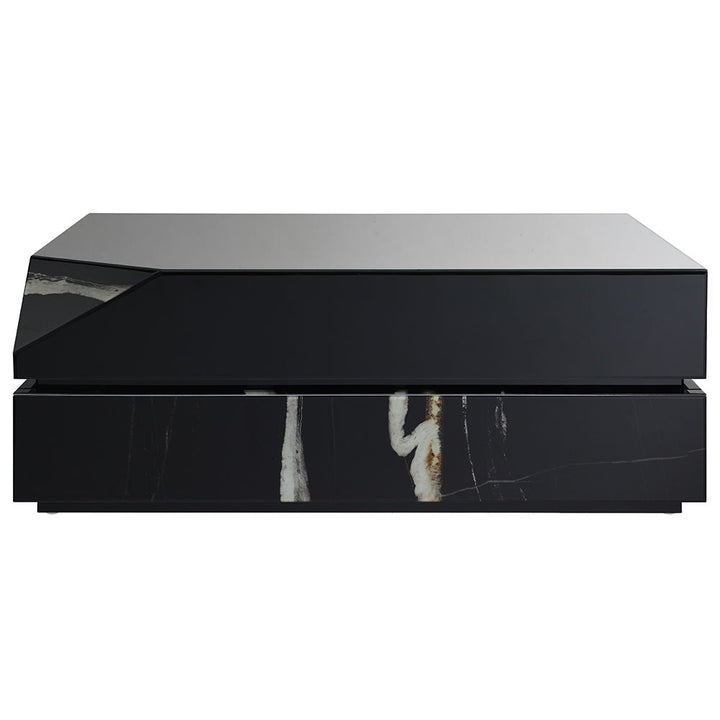 Drisana - Coffee Table - Black Mirrored
