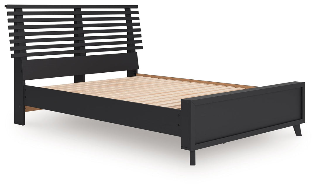 Danziar - Full Slat Panel Bed - Black by Ashley Furniture product image