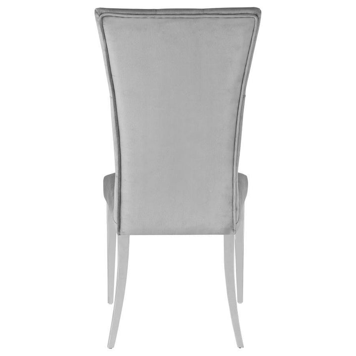 Kerwin - Velvet Upholstered Dining Side Chair  - Gray