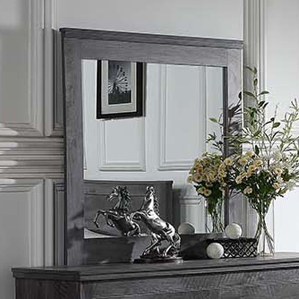 ACME Furniture Vidalia Mirror Rustic Gray Oak