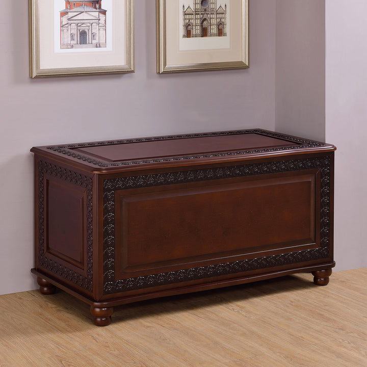 Coaster Furniture 900012 Finlay Cedar Chest Dark Tobacco