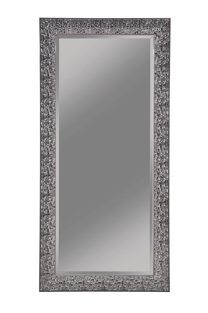Rollins - Rectangular Floor Mirror - Black