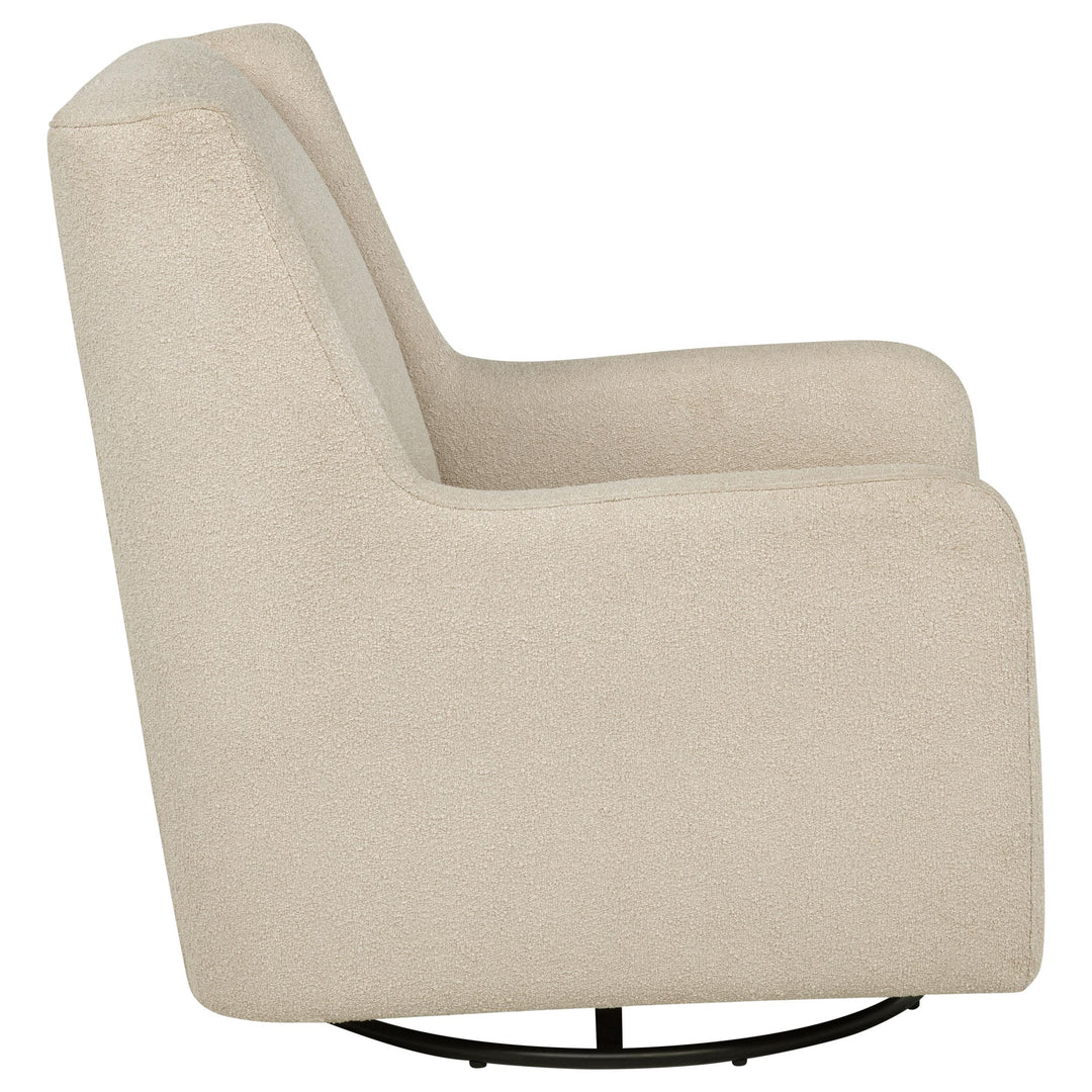 Coaster Furniture 902453 Serra Boucle Upholstered Swivel Glider Recliner Sandy Beige