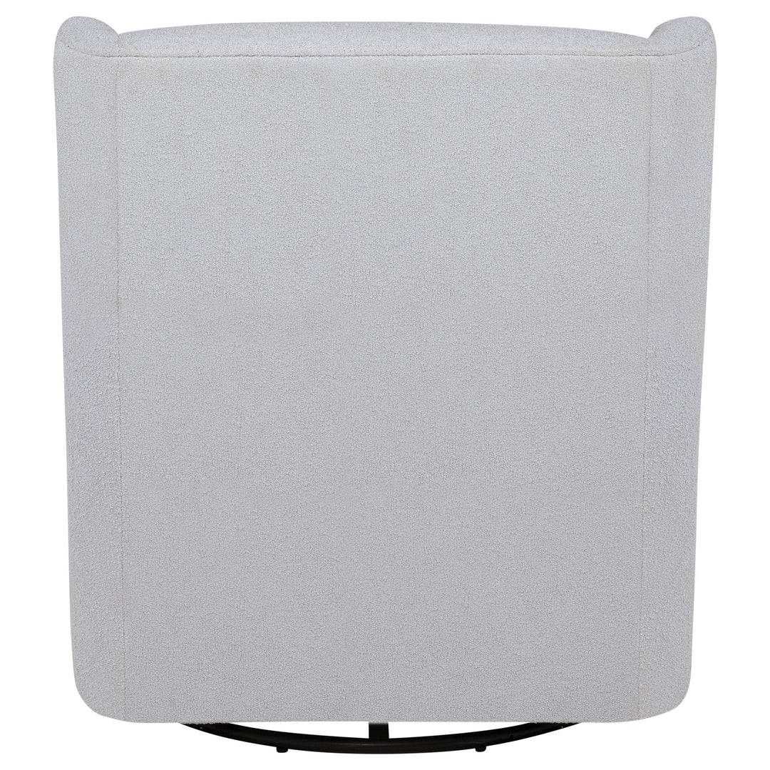 Coaster Furniture 902454 Serra Boucle Upholstered Swivel Glider Recliner Dove Grey