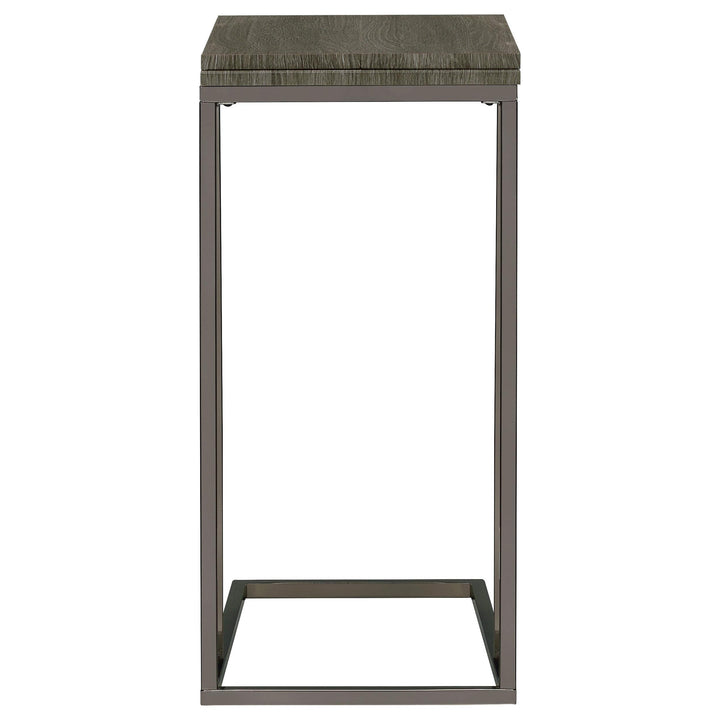 Coaster Furniture 902864 Pedro Expandable C-Shaped Sofa Side Table Weathered Grey