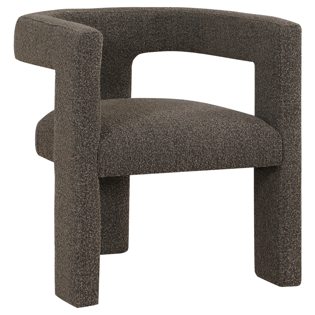 Coaster Furniture 902880 Petra Boucle Upholstered Accent Side Chair Chocolate Brown