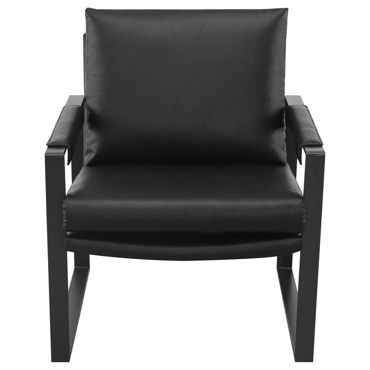 Rosalind - Upholstered Track Arm Accent Chair - Black