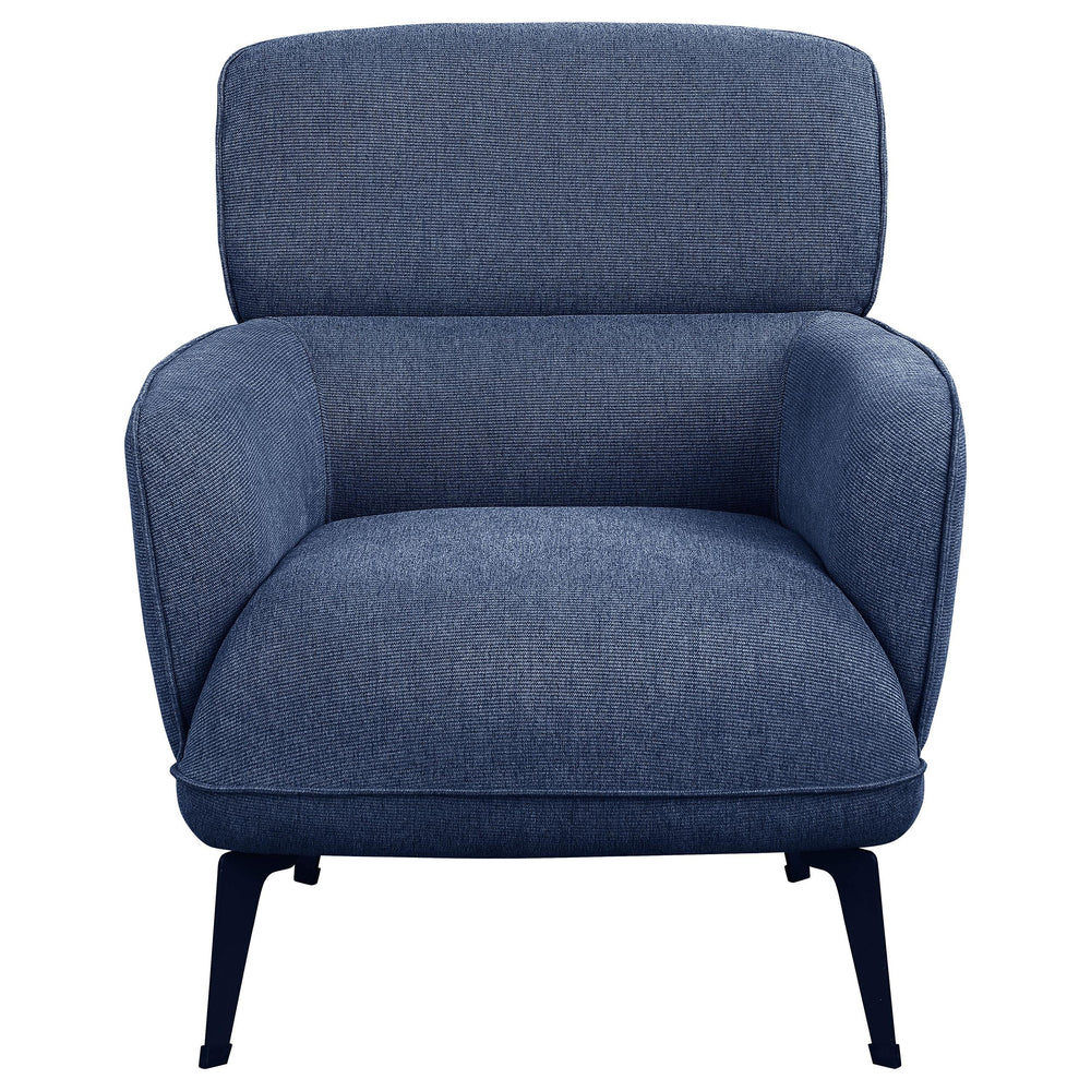 Coaster Furniture 903083 Andrea Upholstered Crecent Arm Accent Chair Blue