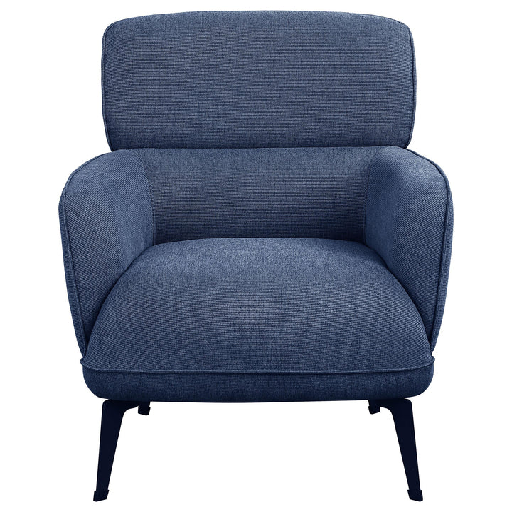 Coaster Furniture 903083 Andrea Upholstered Crecent Arm Accent Chair Blue