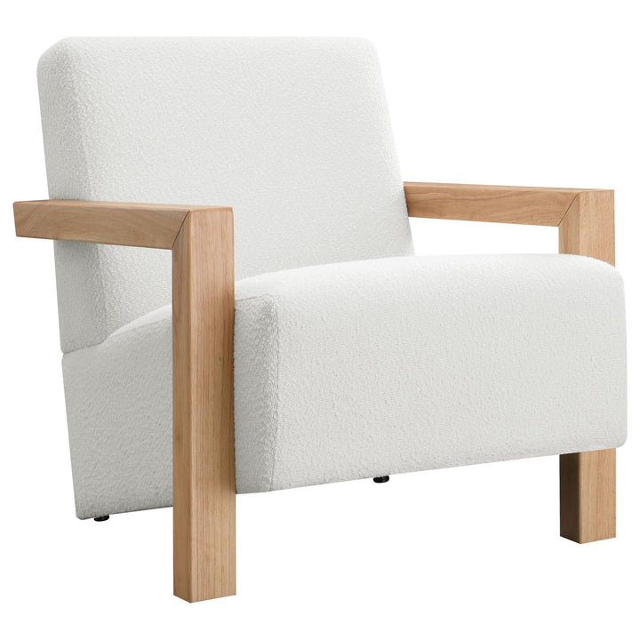 Coaster Furniture 903094 Fitzroy Boucle Upholstered Accent Arm Chair Ivory