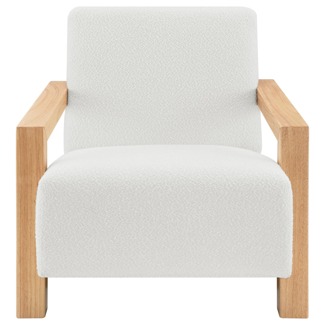 Coaster Furniture 903094 Fitzroy Boucle Upholstered Accent Arm Chair Ivory