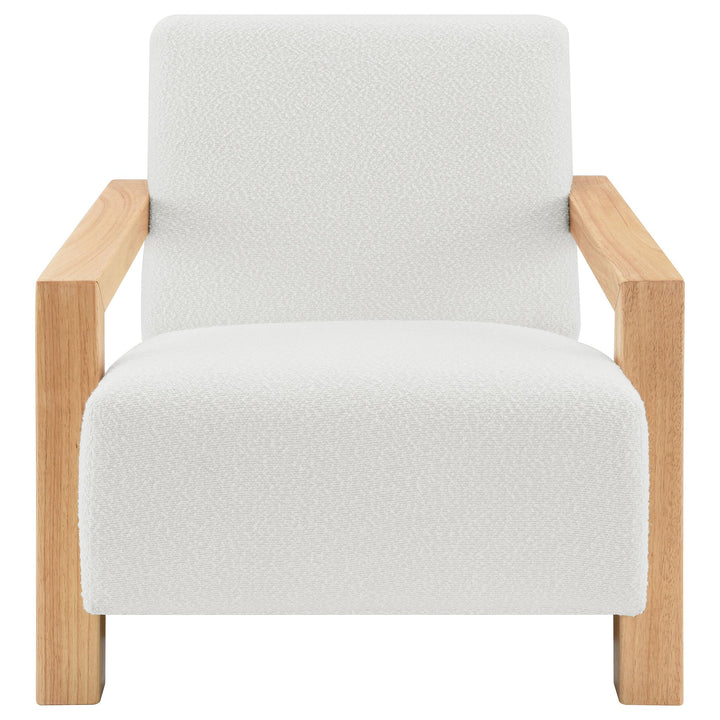 Coaster Furniture 903094 Fitzroy Boucle Upholstered Accent Arm Chair Ivory