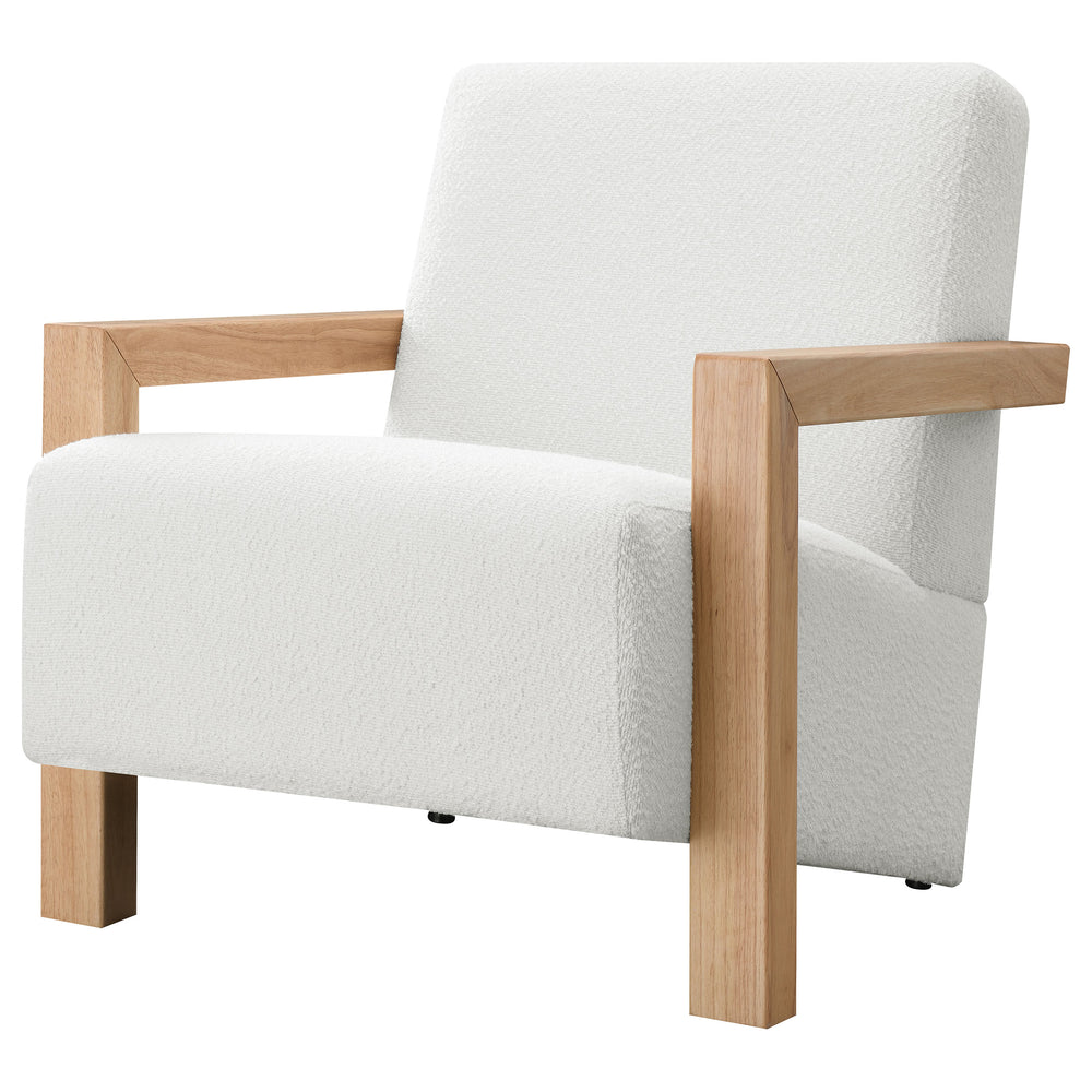 Fitzroy - Boucle Upholstered Accent Arm Chair - Ivory