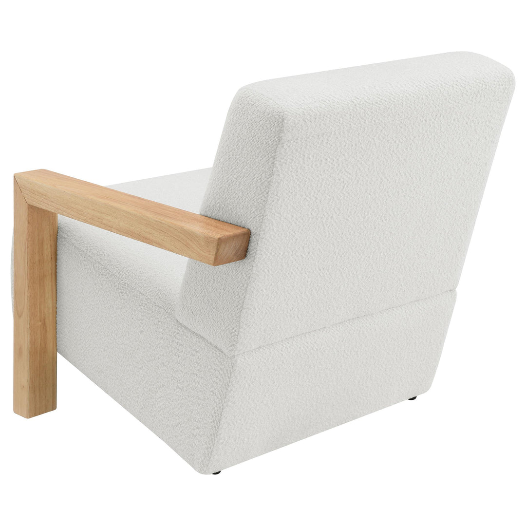 Coaster Furniture 903094 Fitzroy Boucle Upholstered Accent Arm Chair Ivory