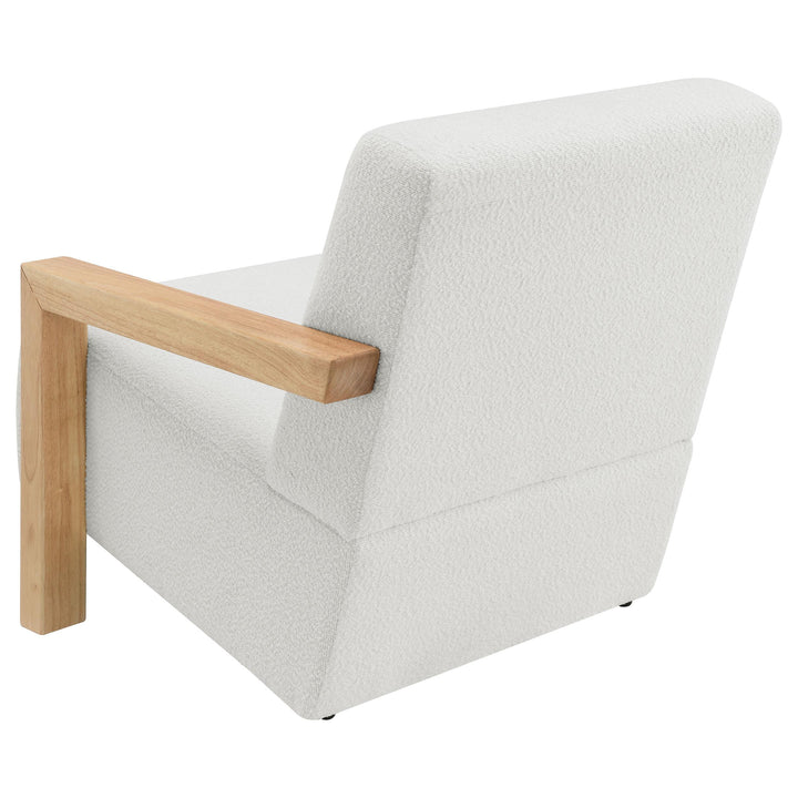 Coaster Furniture 903094 Fitzroy Boucle Upholstered Accent Arm Chair Ivory