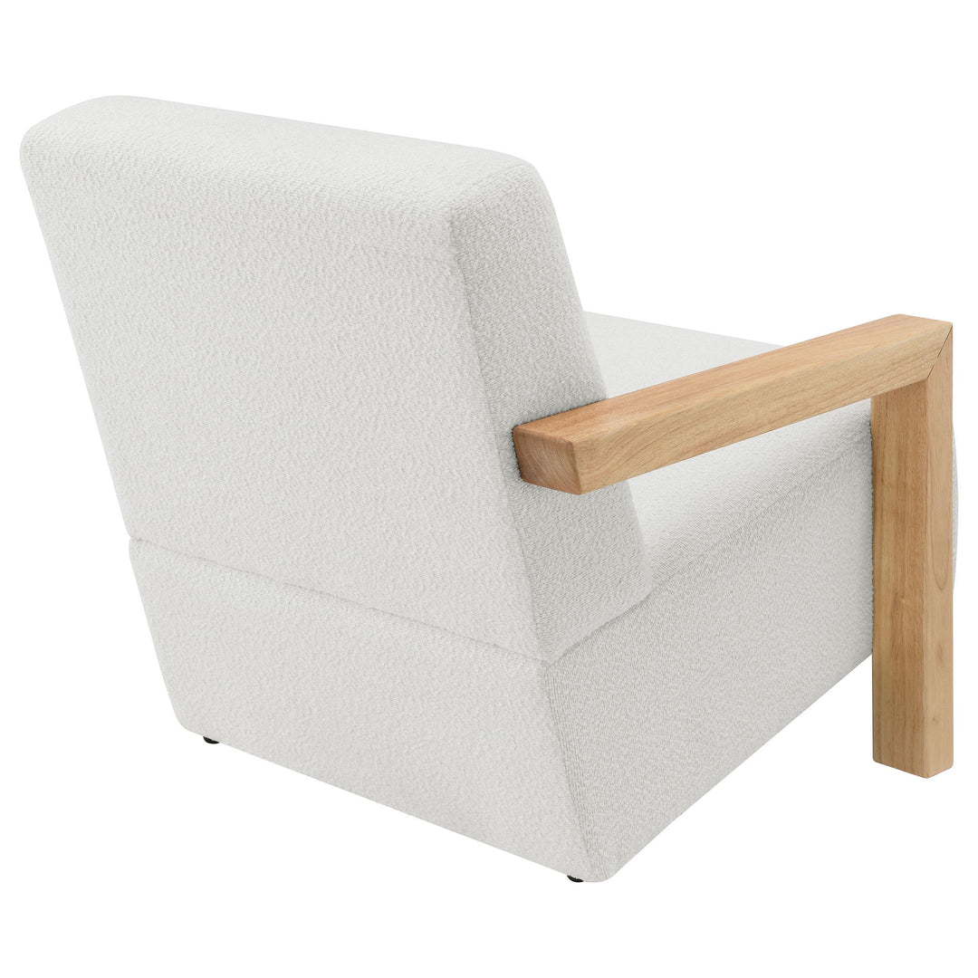 Coaster Furniture 903094 Fitzroy Boucle Upholstered Accent Arm Chair Ivory