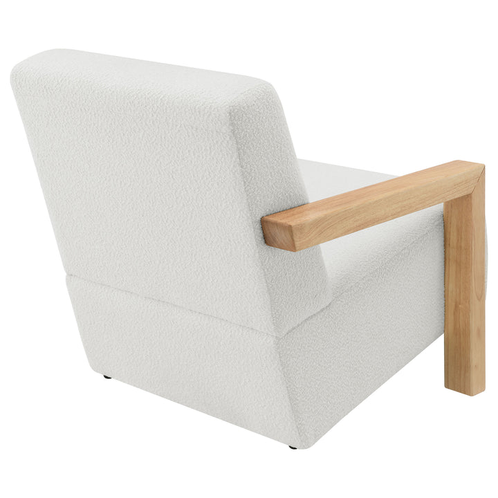 Fitzroy - Boucle Upholstered Accent Arm Chair - Ivory