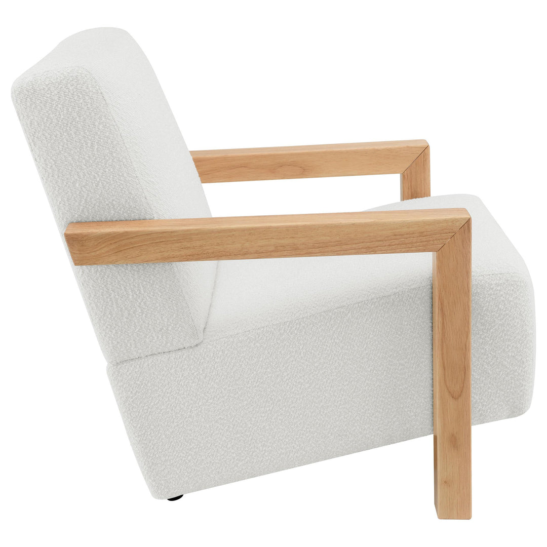 Coaster Furniture 903094 Fitzroy Boucle Upholstered Accent Arm Chair Ivory