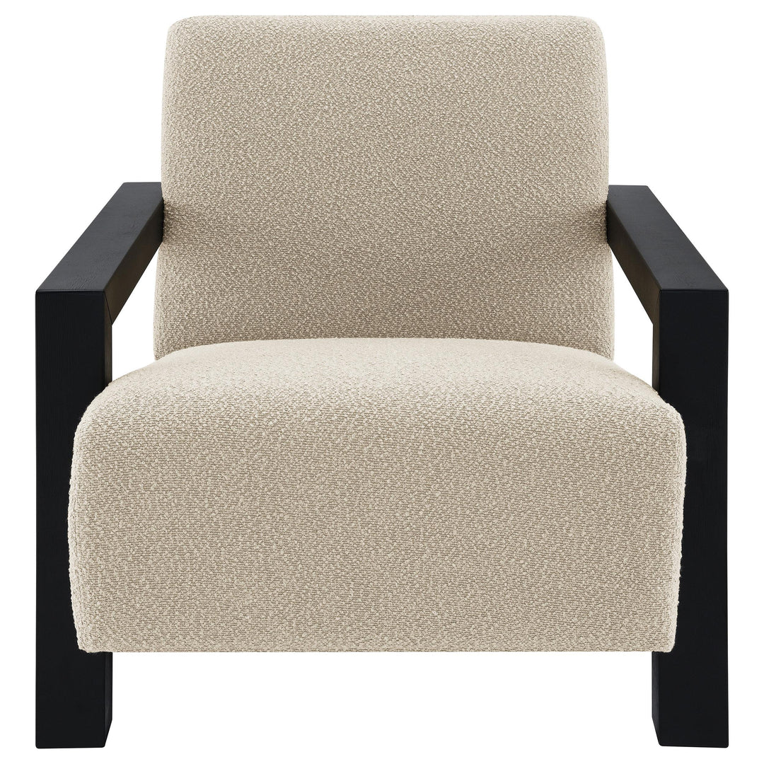 Coaster Furniture 903095 Fitzroy Boucle Upholstered Accent Arm Chair Latte