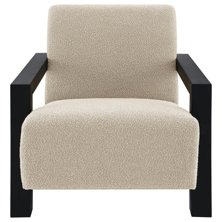Coaster Furniture 903095 Fitzroy Boucle Upholstered Accent Arm Chair Latte
