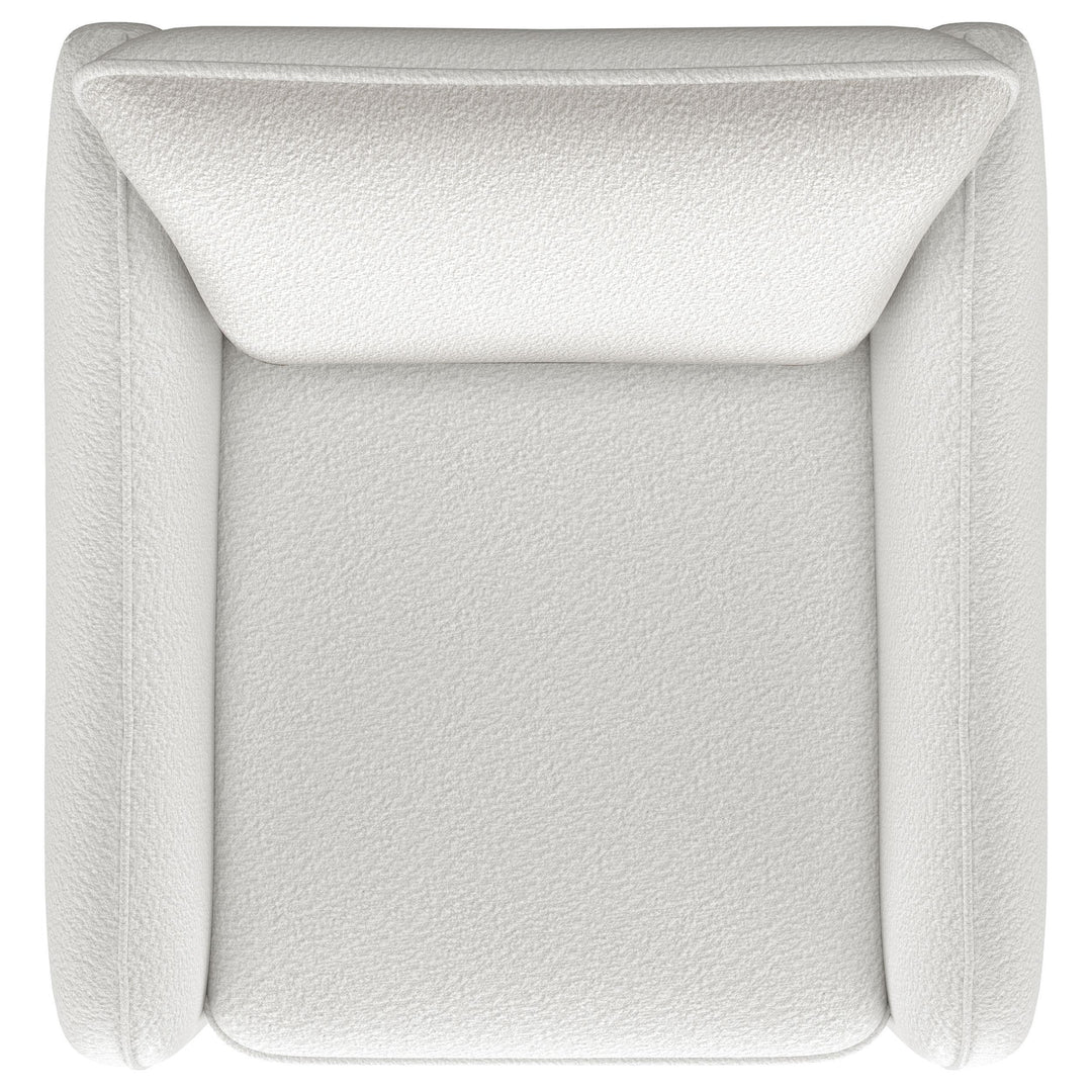 Coaster Furniture 903391 Madia Upholstered Sloped Arm Swivel Glider Chair Vanilla