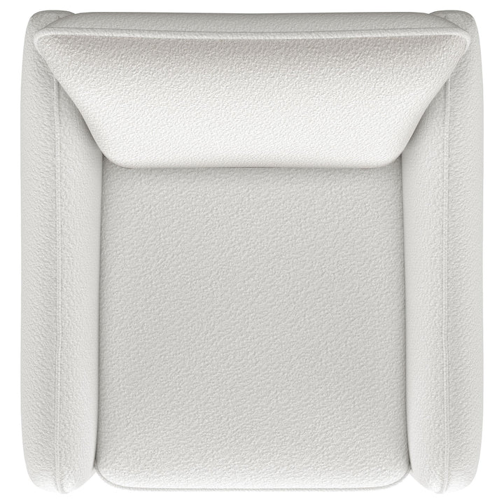 Coaster Furniture 903391 Madia Upholstered Sloped Arm Swivel Glider Chair Vanilla