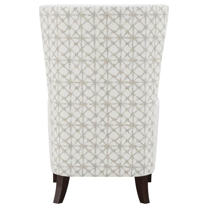 Coaster Furniture 904066 Pippin Upholstered High Wingback Accent Chair Latte