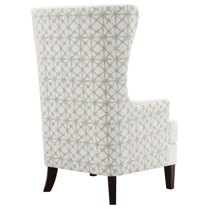 Coaster Furniture 904066 Pippin Upholstered High Wingback Accent Chair Latte