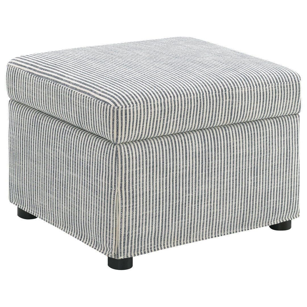 Coaster Furniture 904138 Winter Upholstered Hydraulic Lift Top Storage Ottoman Grey