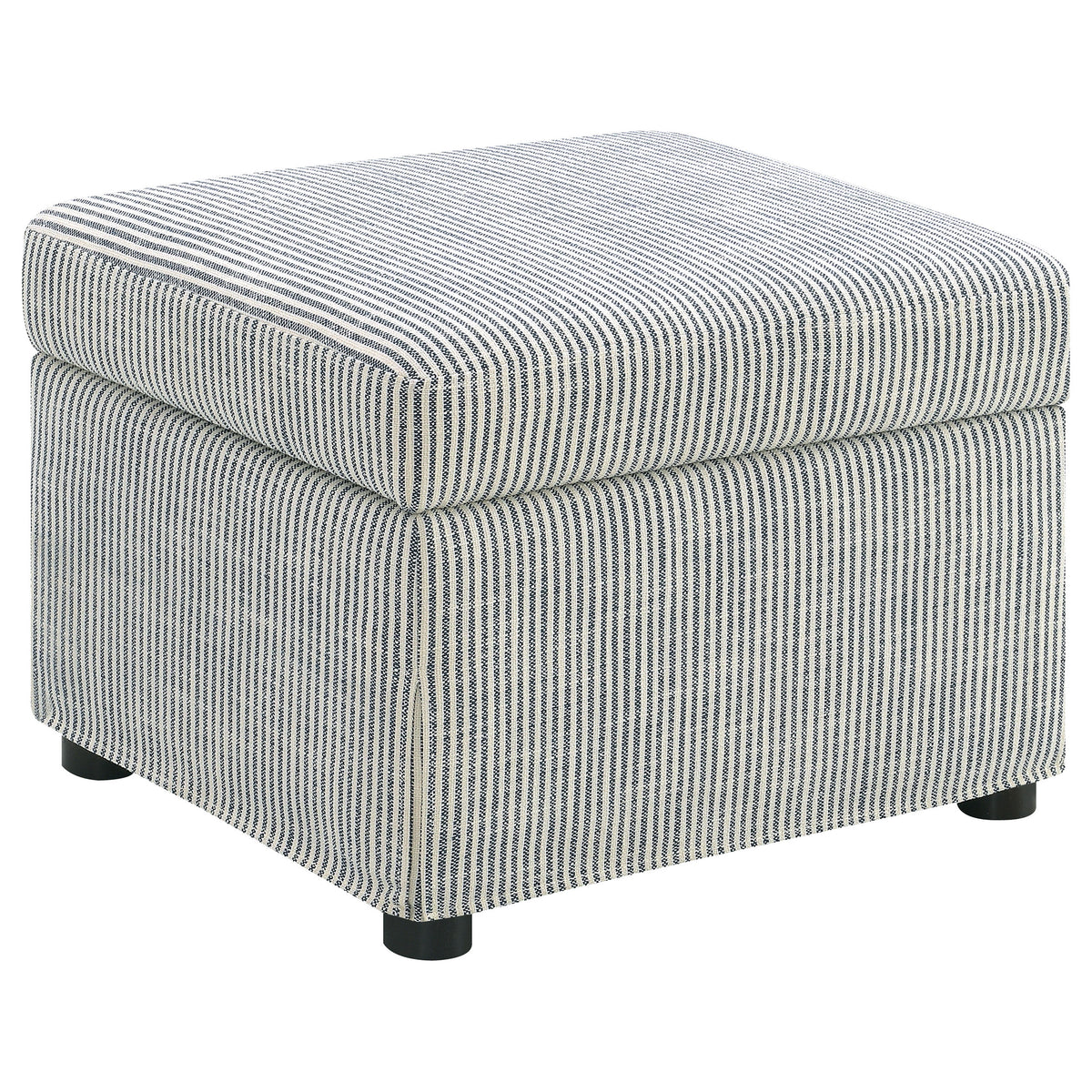 Winter - Upholstered Hydraulic Lift Top Storage Ottoman - Gray