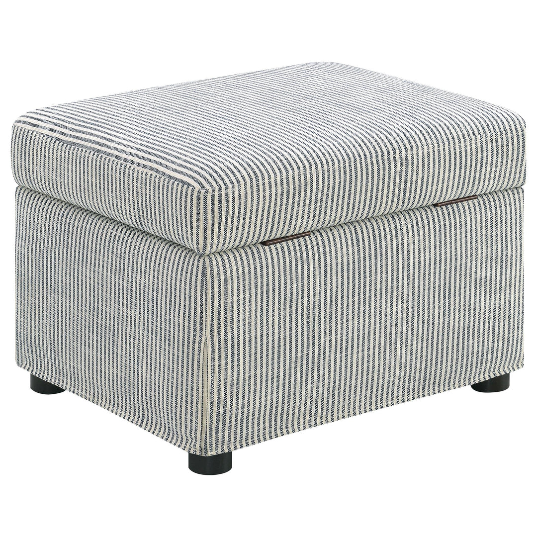 Coaster Furniture 904138 Winter Upholstered Hydraulic Lift Top Storage Ottoman Grey