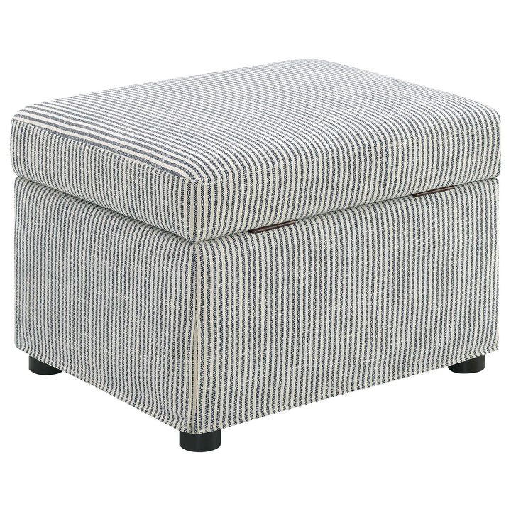 Coaster Furniture 904138 Winter Upholstered Hydraulic Lift Top Storage Ottoman Grey