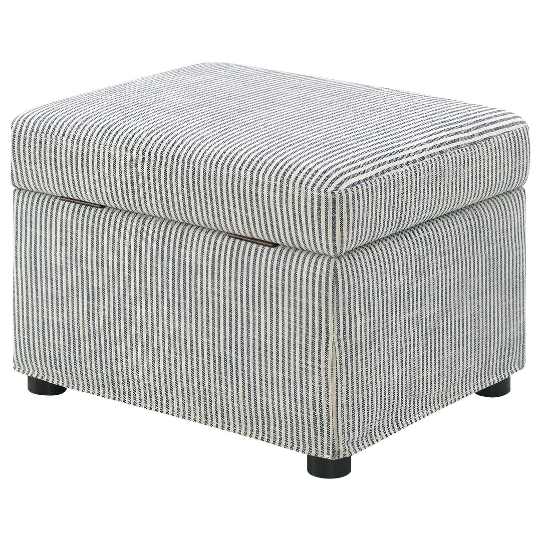 Coaster Furniture 904138 Winter Upholstered Hydraulic Lift Top Storage Ottoman Grey