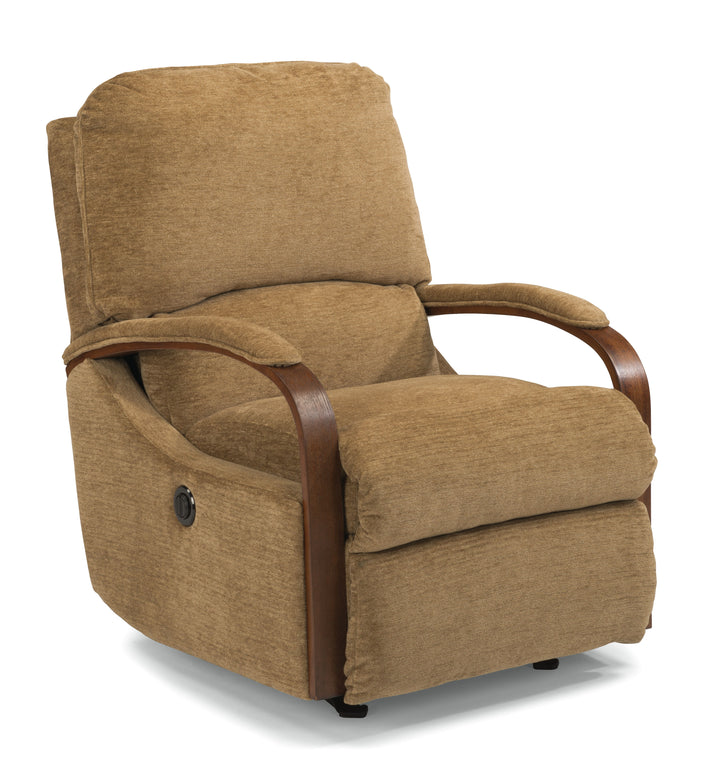 Woodlawn Power Rocking Recliner Light Brown