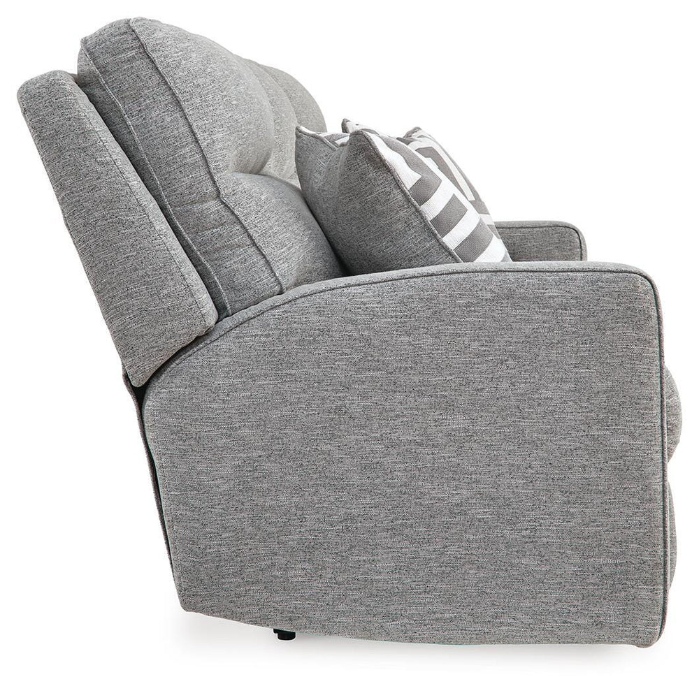 Biscoe Power Reclining Sofa - Dark Gray (5)
