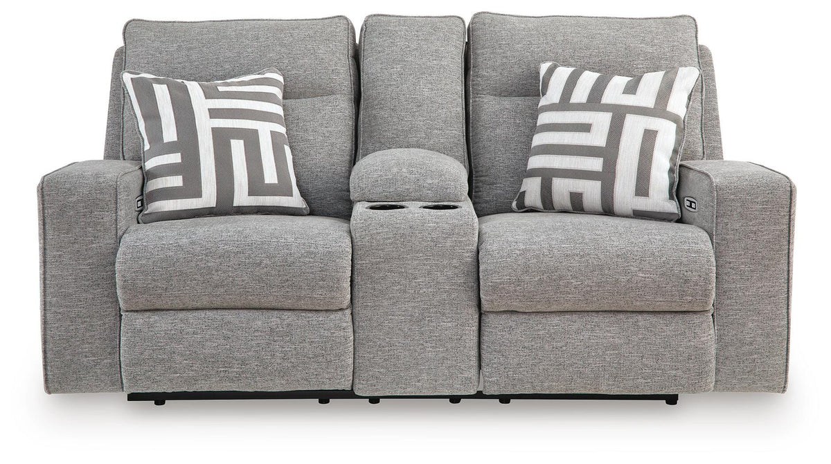 Biscoe Power Reclining Sofa, Loveseat and Recliner - Pewter (2)